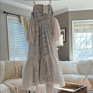 Joyfolie Girl’s Chloe Dress in Bone White